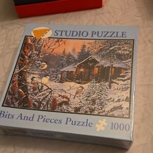 Winter Cabin 1000-Piece Jigsaw